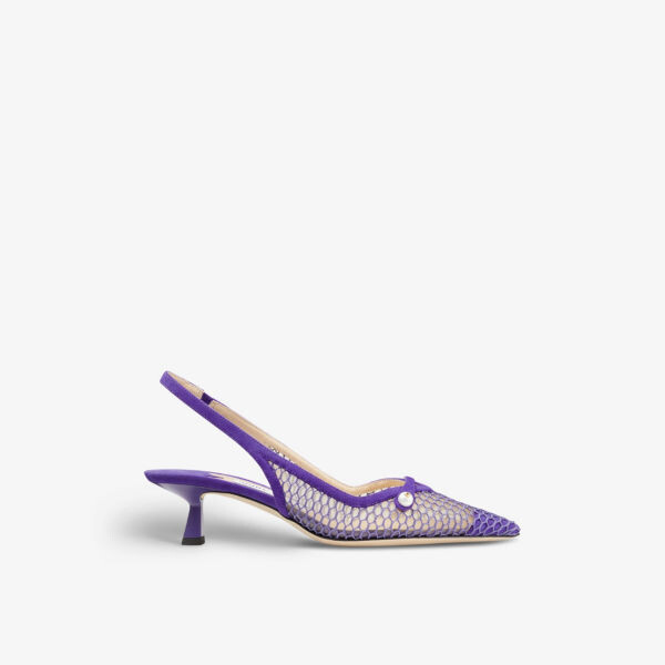 Туфли Amita 45 на каблуке с пяткой из кожи, украшенные жемчугом и сеткой Jimmy Choo, фиолетовый
Туфли Amita 45 на каблуке с пяткой из кожи, украшенные жемчугом и сеткой Jimmy Choo, фиолетовый