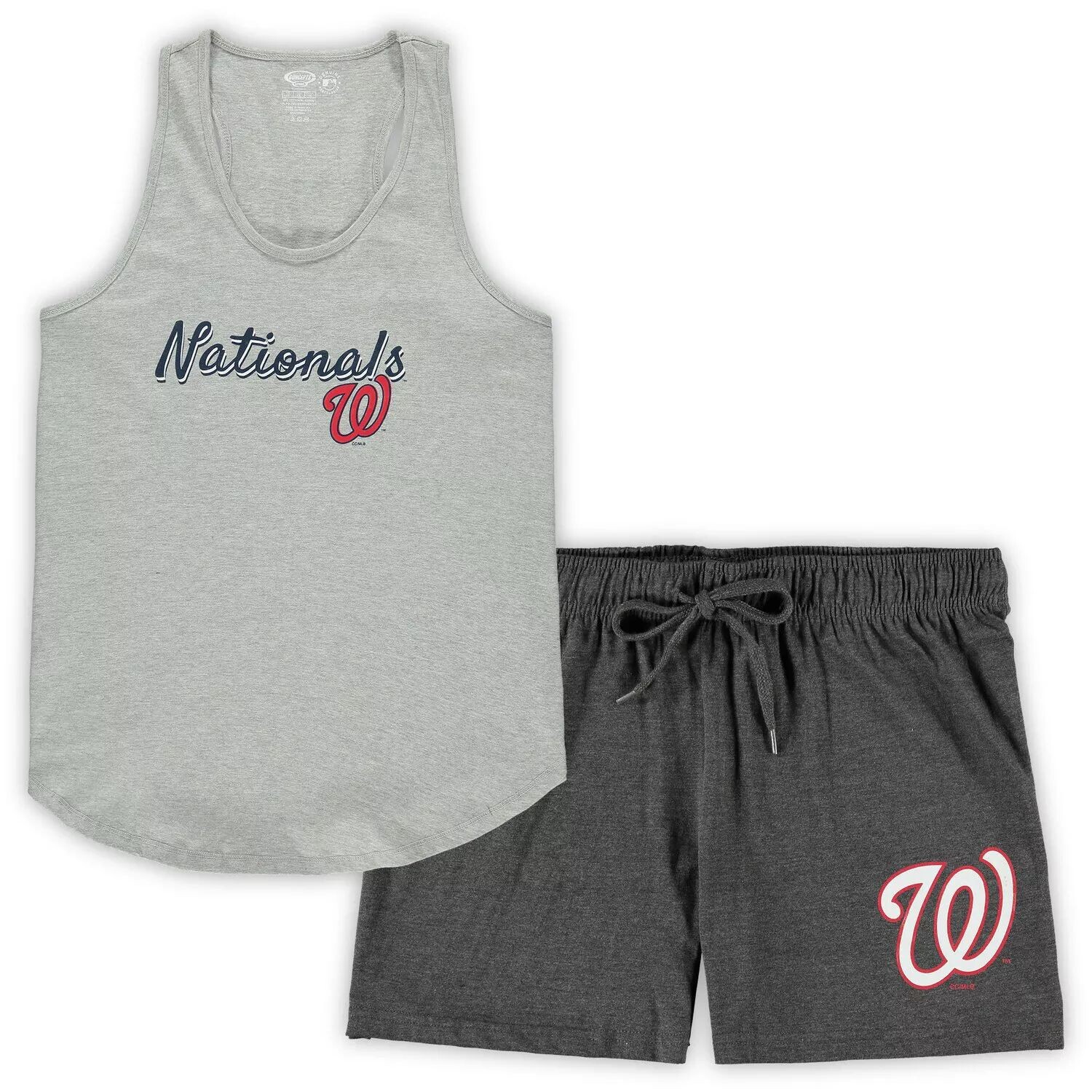 Женский спортивный комплект с принтом «Серый/угольный» Washington Nationals, топ на бретелях и шорты больших размеров, комплект для сна для женщин Concepts
Женский спортивный комплект с принтом «Серый/угольный» Washington Nationals, топ на бретелях и шорты больших размеров, комплект для сна для женщин Concepts