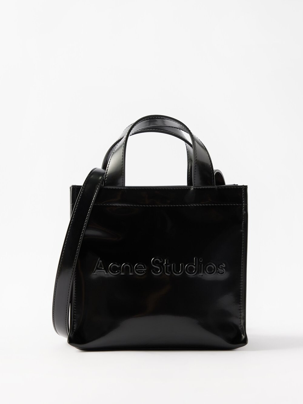 Сумка через плечо из искусственной кожи с тисненым логотипом Acne Studios, черный
Сумка через плечо из искусственной кожи с тисненым логотипом Acne Studios, черный