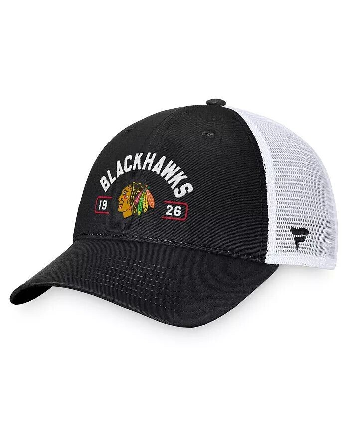 Мужская регулируемая кепка черного/белого цвета Chicago Blackhawks Free Kick Trucker Fanatics, черный
Мужская регулируемая кепка черного/белого цвета Chicago Blackhawks Free Kick Trucker Fanatics, черный