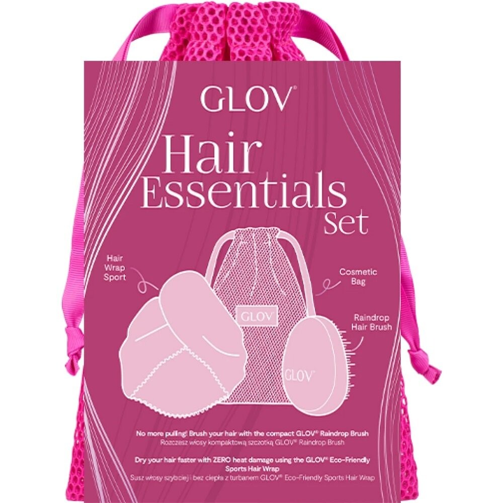 Набор Glov,Hair Essentials: тюрбан для волос + расческа + сумка для мытья или хранения
Набор Glov,Hair Essentials: тюрбан для волос + расческа + сумка для мытья или хранения