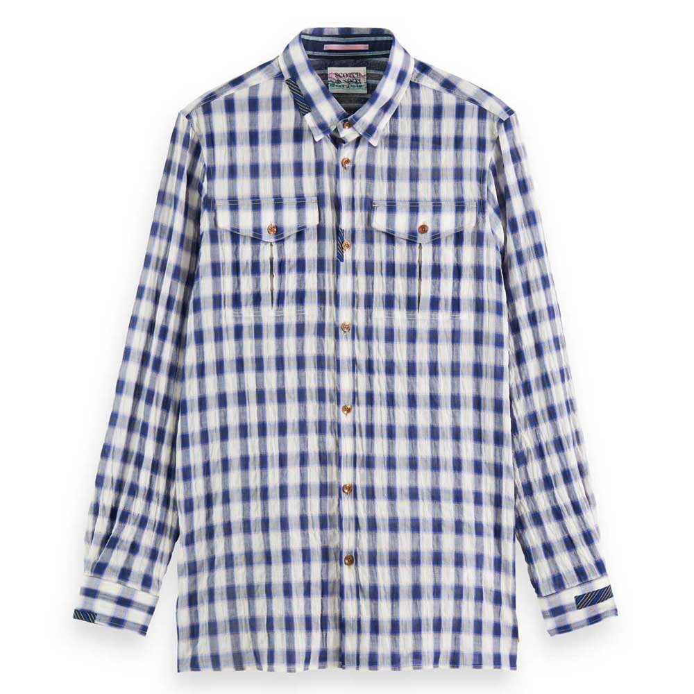 Рубашка с длинным рукавом Scotch & Soda Regular Fit Mix & Match Seersucker, синий
Рубашка с длинным рукавом Scotch & Soda Regular Fit Mix & Match Seersucker, синий