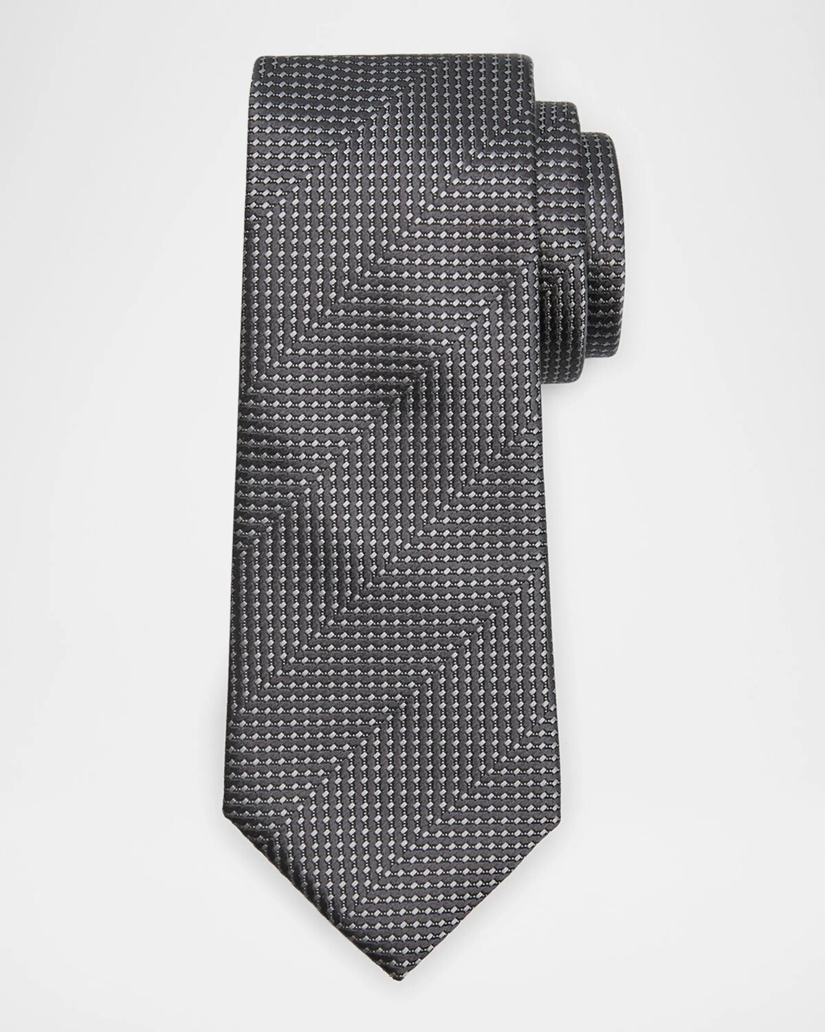 Мужской шелковый галстук с геометрическим рисунком Giorgio Armani, цвет Grey Multi
Мужской шелковый галстук с геометрическим рисунком Giorgio Armani, цвет Grey Multi