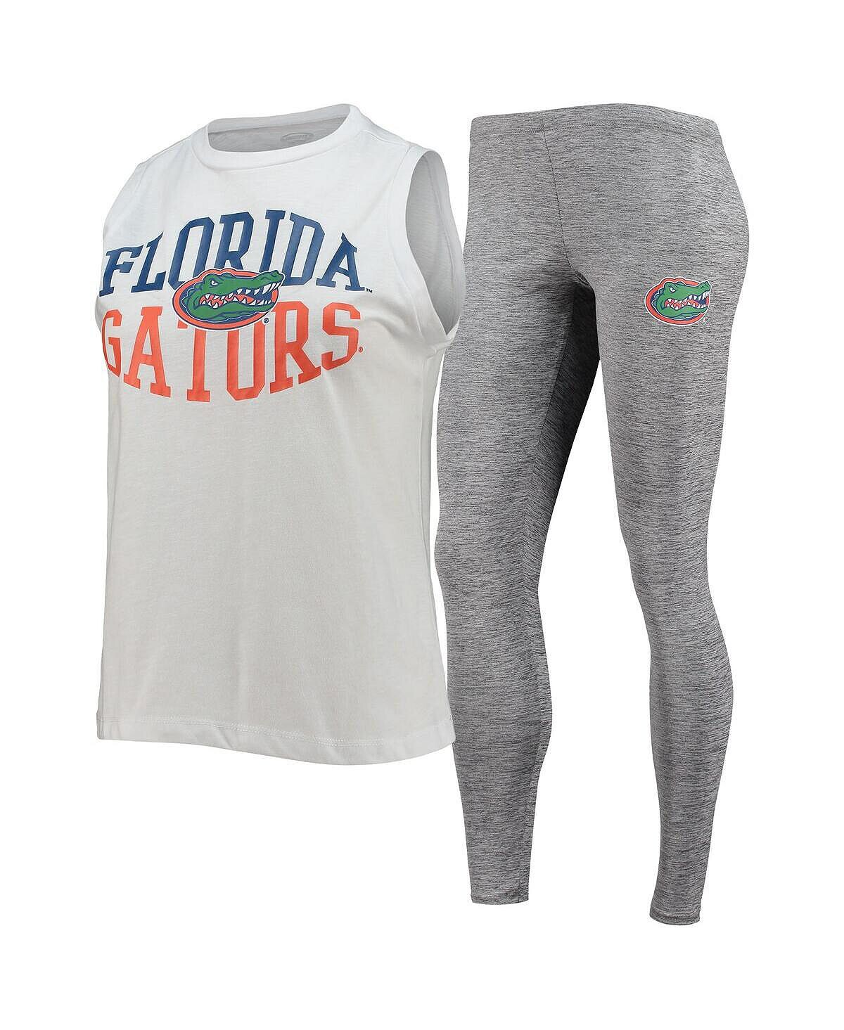 Женская майка и леггинсы цвета угольно-белого цвета Florida Gators, комплект для сна Concepts Sport
Женская майка и леггинсы цвета угольно-белого цвета Florida Gators, комплект для сна Concepts Sport