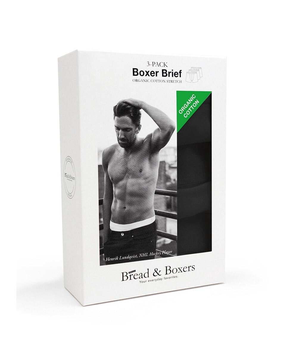 Комплект из трех боксеров из однотонного органического хлопка Bread & Boxers, черный
Комплект из трех боксеров из однотонного органического хлопка Bread & Boxers, черный