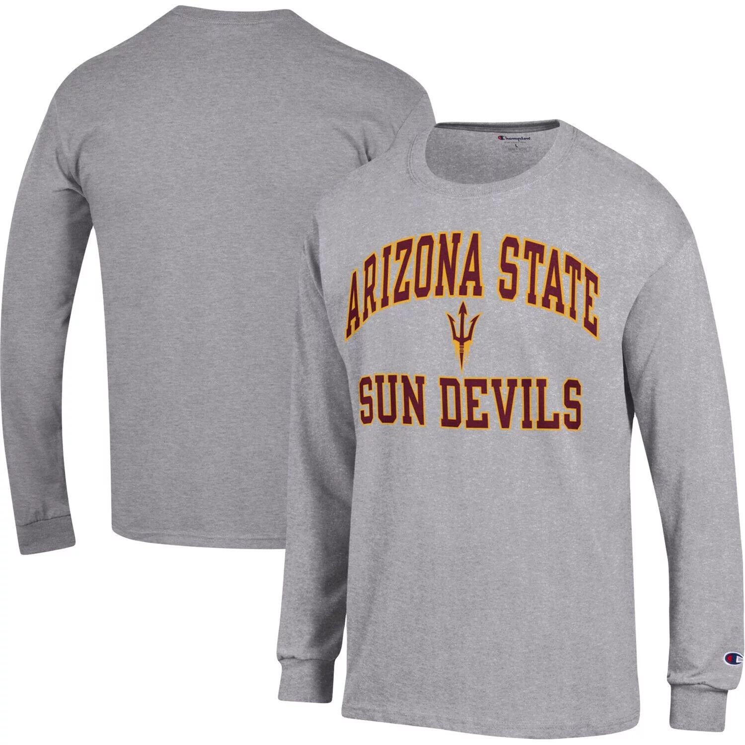 Мужская футболка серого цвета с длинным рукавом Arizona State Sun Devils High Motor Champion, Серый
Мужская футболка серого цвета с длинным рукавом Arizona State Sun Devils High Motor Champion, Серый
