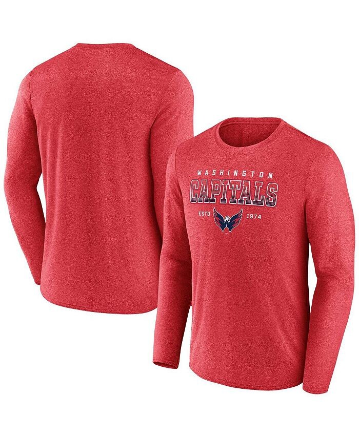 Мужская футболка с длинным рукавом с логотипом Heather Red Washington Capitals Fanatics, красный
Мужская футболка с длинным рукавом с логотипом Heather Red Washington Capitals Fanatics, красный
