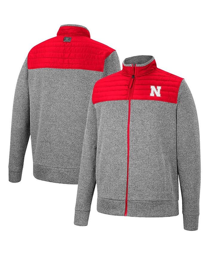 Мужская серо-алая куртка Nebraska Huskers с молнией во всю длину и узором "елочка" Colosseum, серый
Мужская серо-алая куртка Nebraska Huskers с молнией во всю длину и узором "елочка" Colosseum, серый
