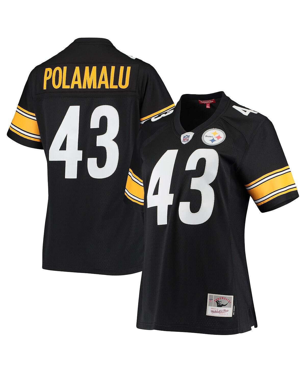 Женская черная футболка команды Pittsburgh Steelers Legacy Replica Team Troy Polamalu Mitchell & Ness, черный
Женская черная футболка команды Pittsburgh Steelers Legacy Replica Team Troy Polamalu Mitchell & Ness, черный