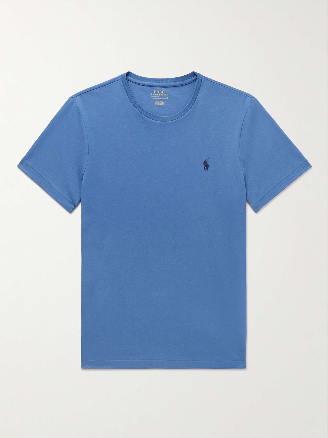 Облегающая футболка из хлопкового джерси с вышитым логотипом POLO RALPH LAUREN, синий
Облегающая футболка из хлопкового джерси с вышитым логотипом POLO RALPH LAUREN, синий