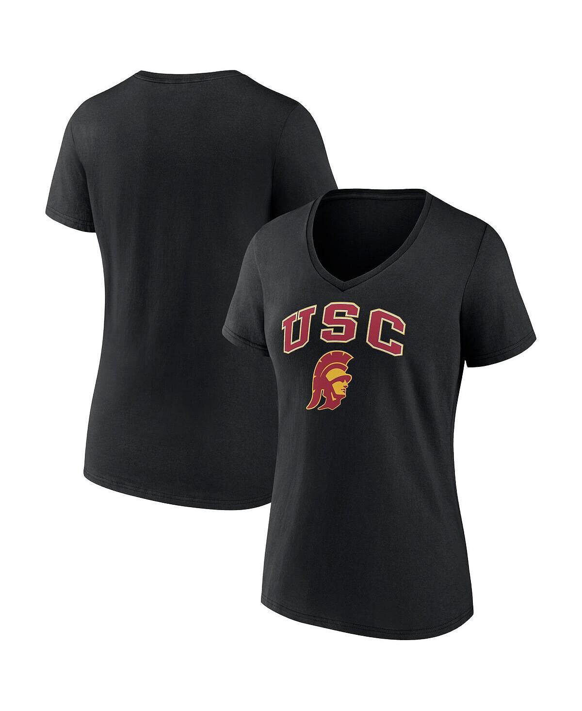 Женская черная футболка с v-образным вырезом с логотипом USC Trojans Evergreen Campus Fanatics, черный
Женская черная футболка с v-образным вырезом с логотипом USC Trojans Evergreen Campus Fanatics, черный