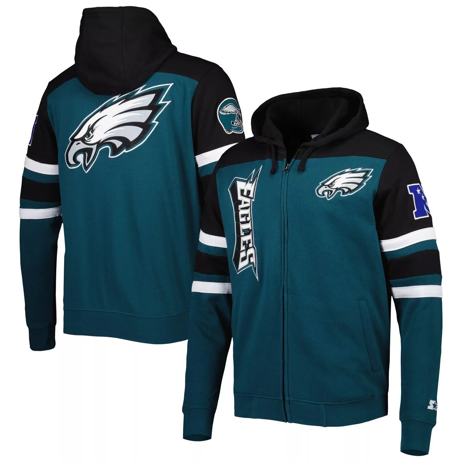 Мужская зеленая куртка с капюшоном на молнии Philadelphia Eagles Extreme Starter
Мужская зеленая куртка с капюшоном на молнии Philadelphia Eagles Extreme Starter