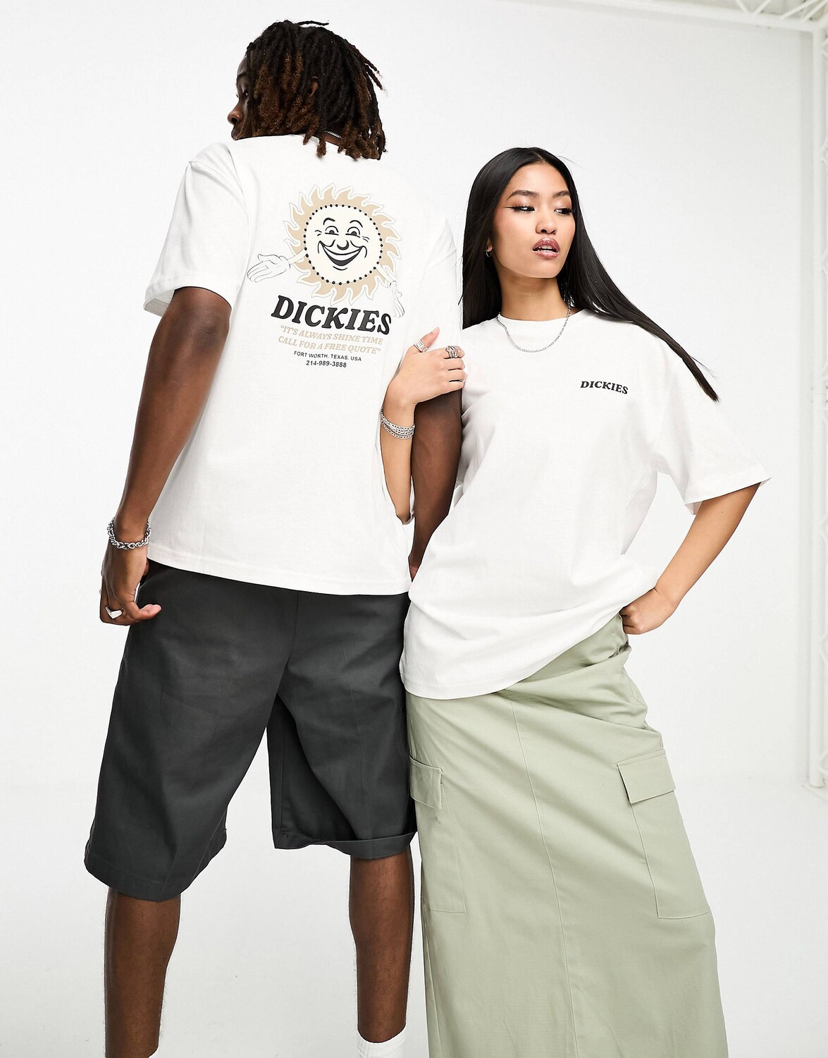 Белая курортная футболка с принтом на спине Dickies Fair Dubais Sunshine эксклюзивно для asos, Белый
Белая курортная футболка с принтом на спине Dickies Fair Dubais Sunshine эксклюзивно для asos, Белый