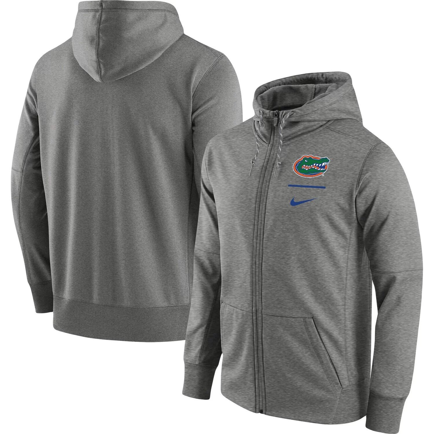 Мужская серая толстовка с капюшоном с молнией и молнией Florida Gators Logo Stack Performance серого цвета Nike, Серый
Мужская серая толстовка с капюшоном с молнией и молнией Florida Gators Logo Stack Performance серого цвета Nike, Серый
