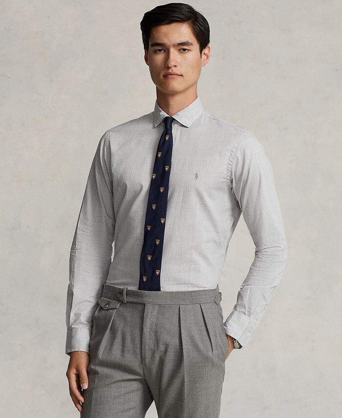 Мужская хлопковая рубашка классического кроя из твила в клетку Polo Ralph Lauren, цвет Grey/White
Мужская хлопковая рубашка классического кроя из твила в клетку Polo Ralph Lauren, цвет Grey/White