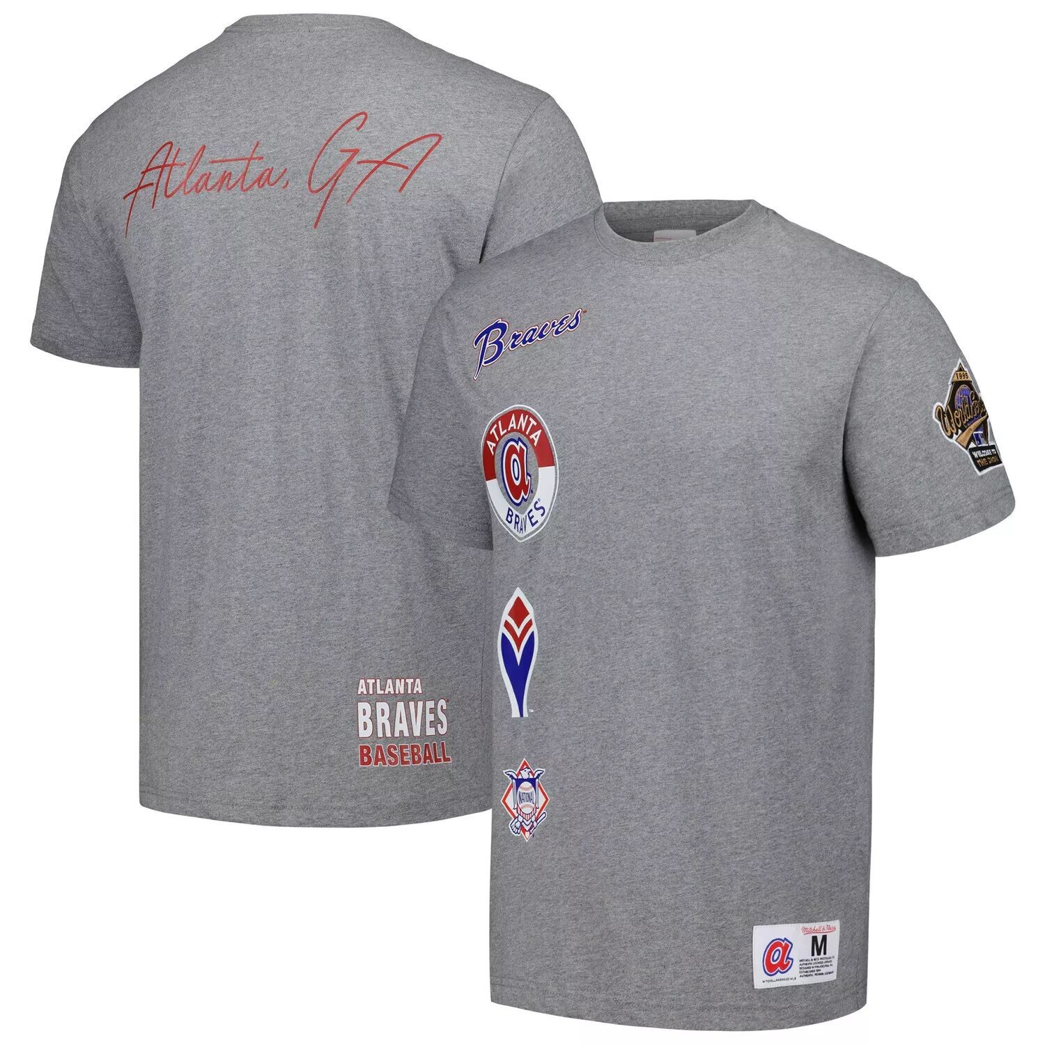 Мужская футболка Mitchell & Ness Heather Grey Atlanta Braves Cooperstown Collection City Collection
Мужская футболка Mitchell & Ness Heather Grey Atlanta Braves Cooperstown Collection City Collection