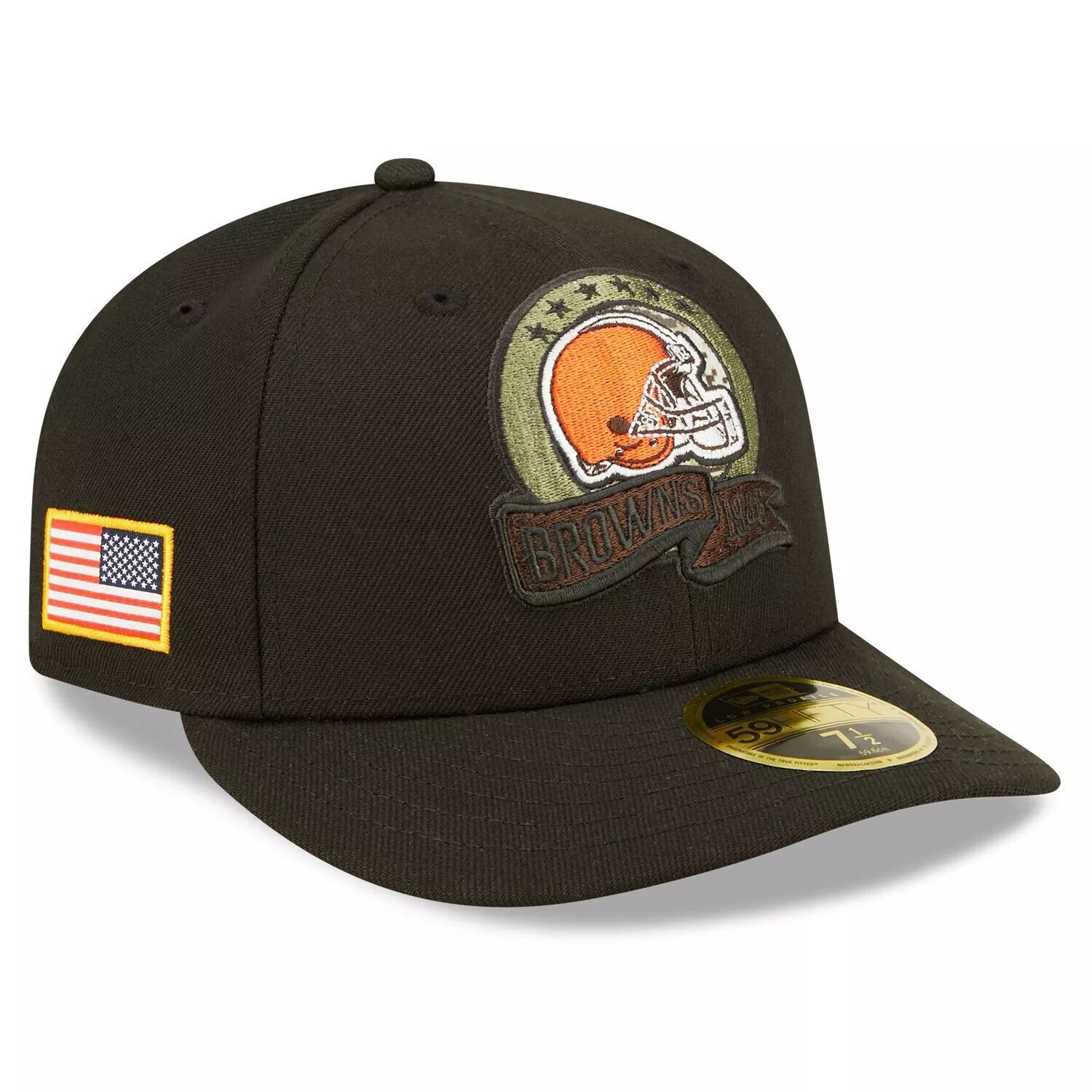 Мужская облегающая шляпа New Era Black Cleveland Browns 2022 Salute To Service Low Profile 59FIFTY
Мужская облегающая шляпа New Era Black Cleveland Browns 2022 Salute To Service Low Profile 59FIFTY