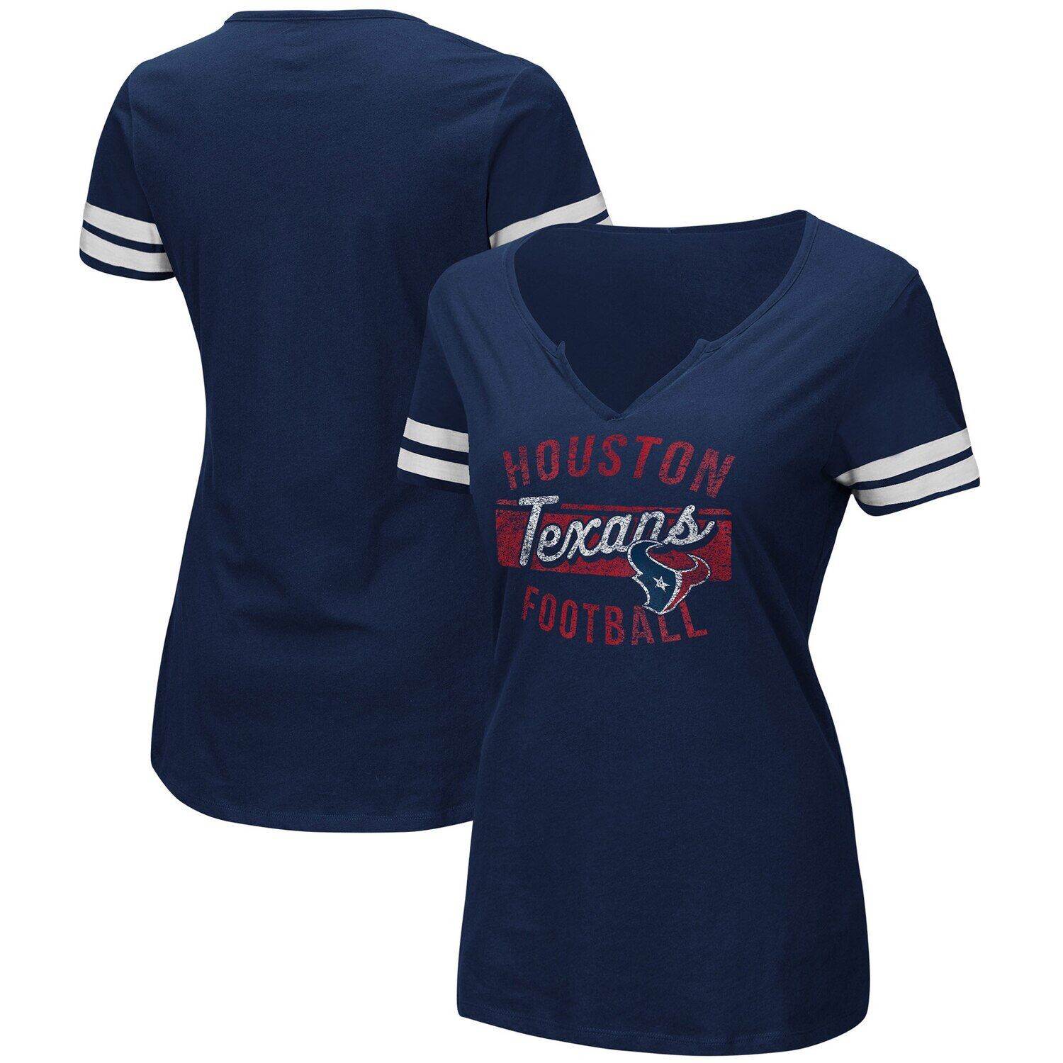 Женская темно-синяя/белая футболка Majestic Houston Texans Showtime Tailgate Party с вырезом в горловине Majestic, Синий
Женская темно-синяя/белая футболка Majestic Houston Texans Showtime Tailgate Party с вырезом в горловине Majestic, Синий