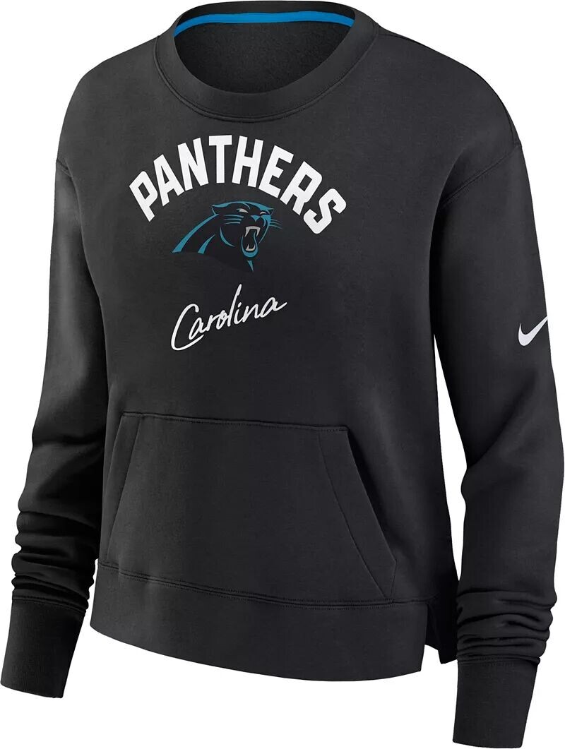 Женские черные укороченные кроссовки с высокими бедрами Nike Carolina Panthers Arch Team
Женские черные укороченные кроссовки с высокими бедрами Nike Carolina Panthers Arch Team