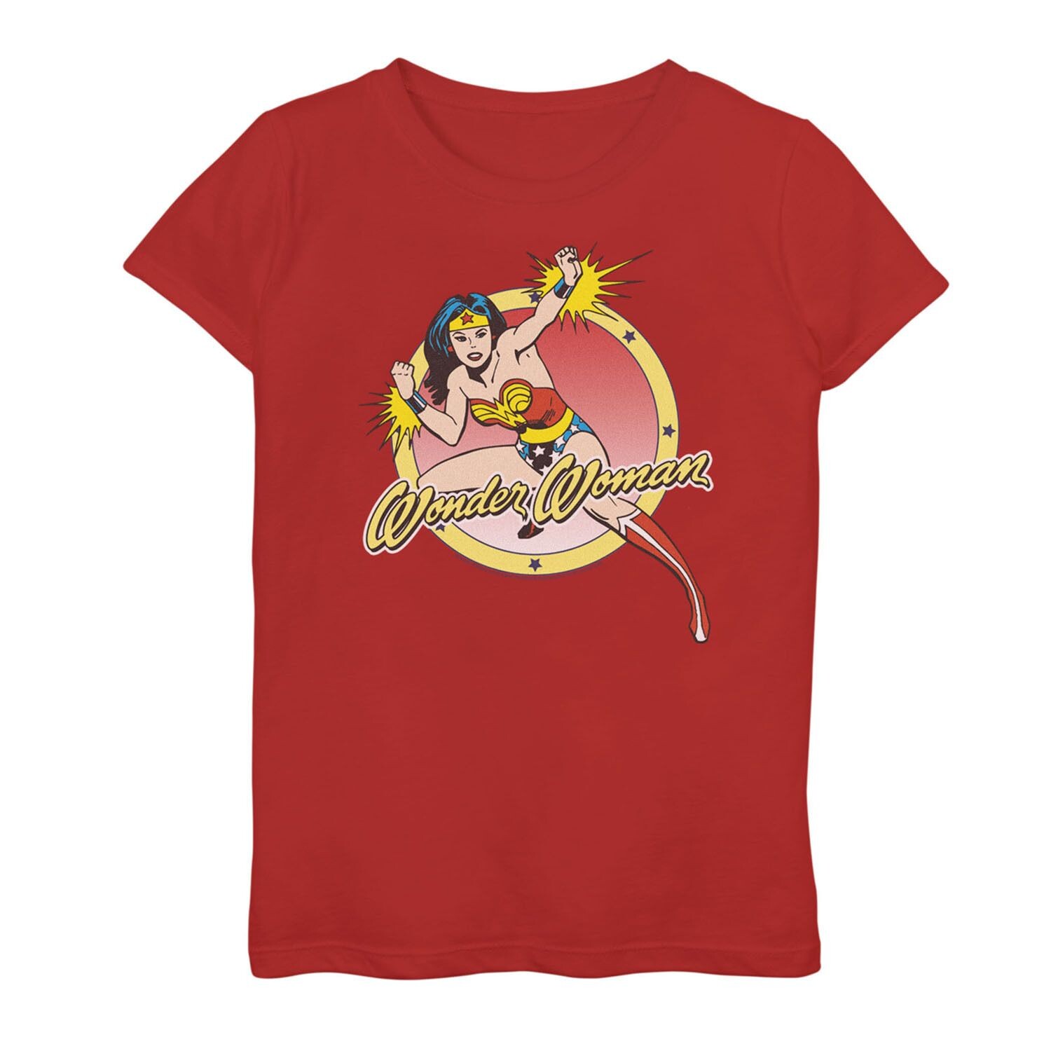 Классическая футболка с круглым плакатом для девочек DC Comics Wonder Woman Licensed Character
Классическая футболка с круглым плакатом для девочек DC Comics Wonder Woman Licensed Character