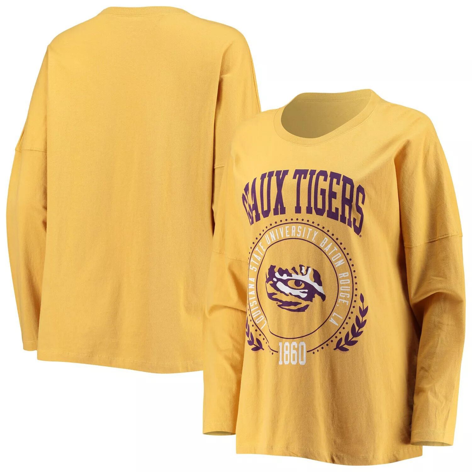 Золотая футболка LSU Tigers Clothesline для женской студенческой лиги с длинными рукавами, Желтый
Золотая футболка LSU Tigers Clothesline для женской студенческой лиги с длинными рукавами, Желтый
