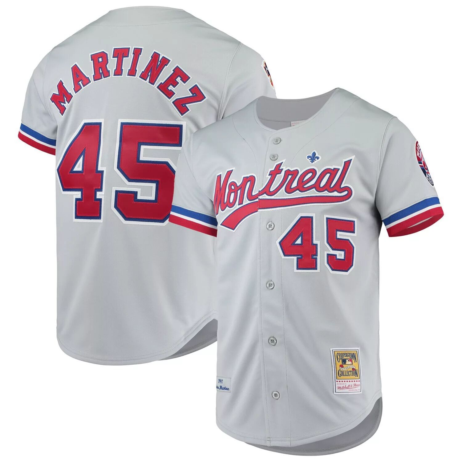 Мужское аутентичное джерси Mitchell & Ness Pedro Martinez Grey Montreal Expos Cooperstown Collection
Мужское аутентичное джерси Mitchell & Ness Pedro Martinez Grey Montreal Expos Cooperstown Collection