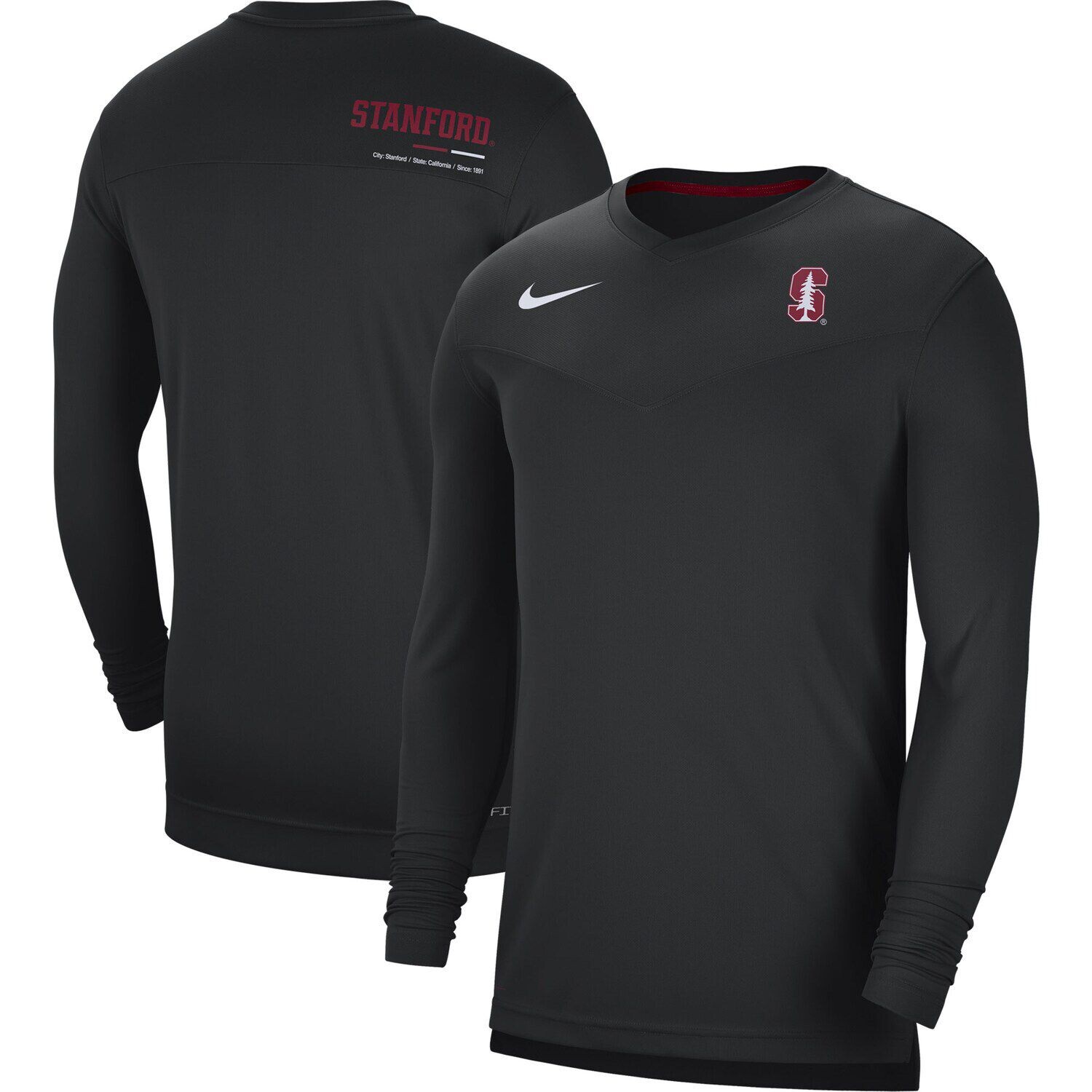 Мужская черная футболка Stanford Cardinal Coach Performance с длинным рукавом и v-образным вырезом Nike
Мужская черная футболка Stanford Cardinal Coach Performance с длинным рукавом и v-образным вырезом Nike