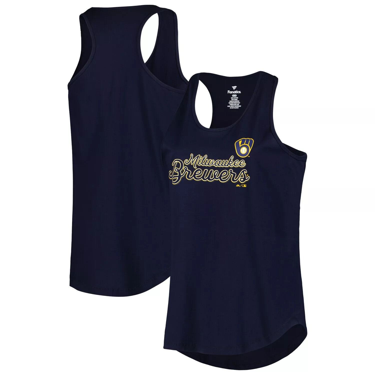 Женская темно-синяя майка Milwaukee Brewers размера плюс с овальным вырезом и открытой спиной, Синий
Женская темно-синяя майка Milwaukee Brewers размера плюс с овальным вырезом и открытой спиной, Синий