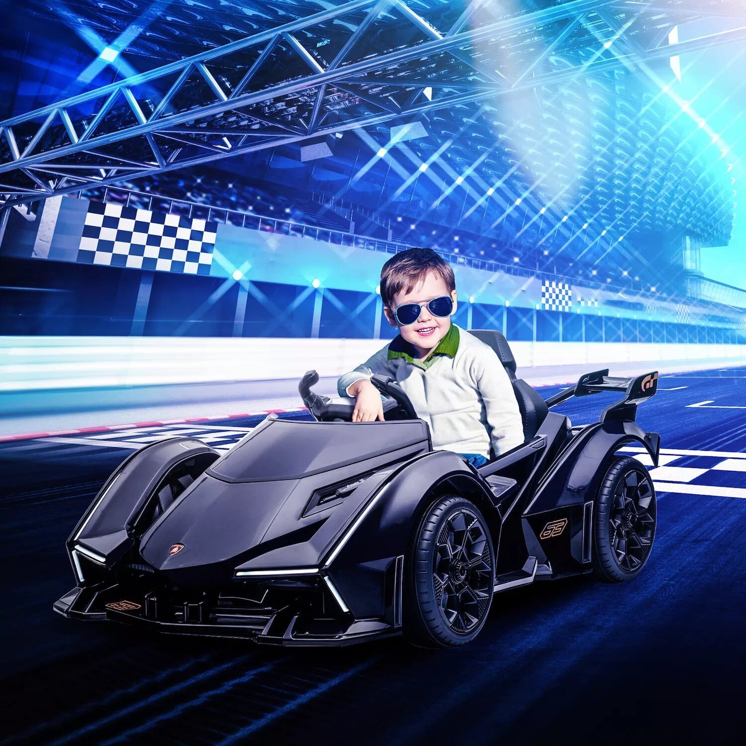Aosom Kids Ride On Sports Car Электрическая игрушка на батарейках 12 В с пультом дистанционного управления для родителей Bluetooth Звуковой сигнал Музыка и светодиодные фары Задние фонари для детей от 3 до 6 лет, черные Aosom, черный
Aosom Kids Ride On Sports Car Электрическая игрушка на батарейках 12 В с пультом дистанционного управления для родителей Bluetooth Звуковой сигнал Музыка и светодиодные фары Задние фонари для детей от 3 до 6 лет, черные Aosom, черный