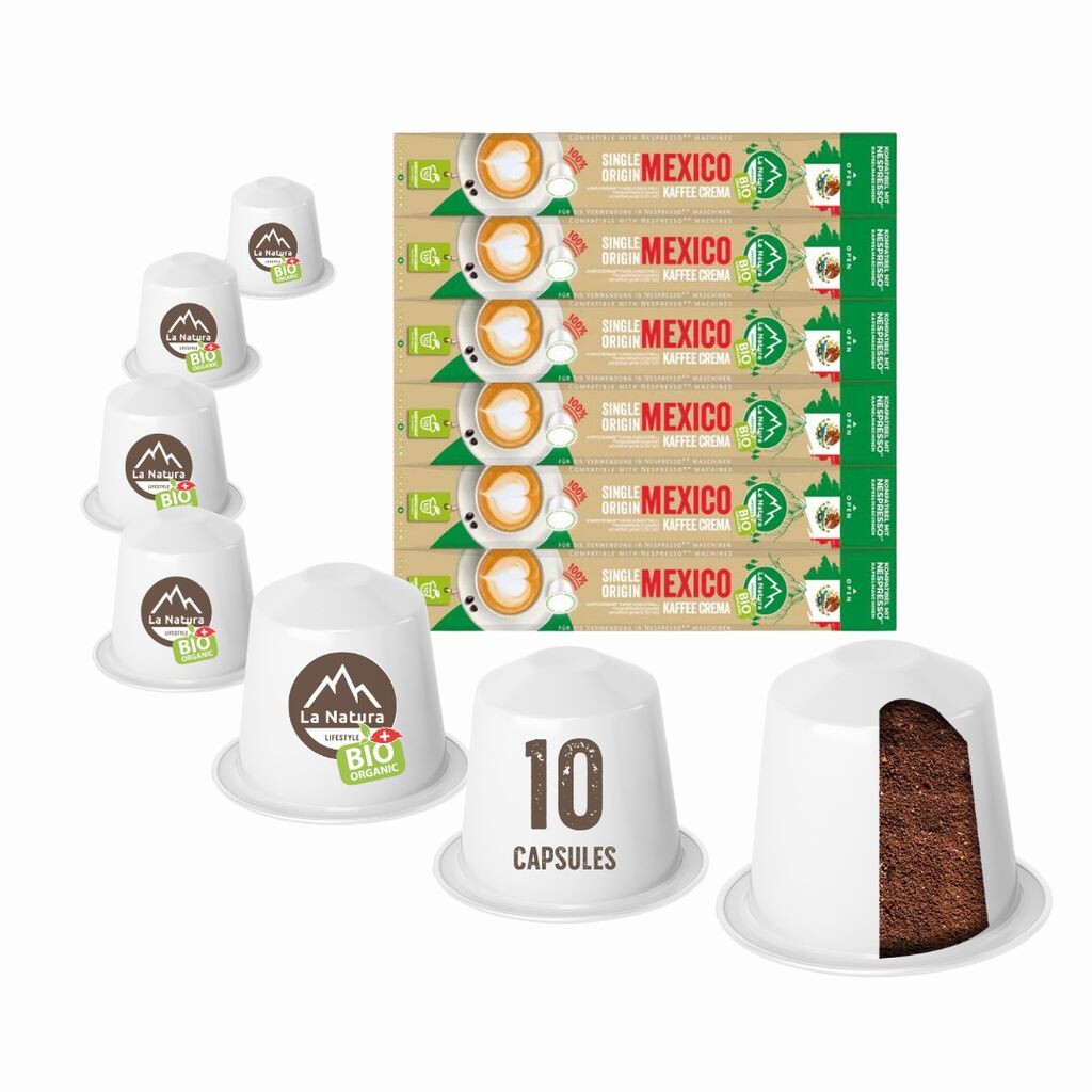 Кофе Mexico Plantations Single Origin - 60 кофейных капсул | La Natura Lifestyle Органический 306г | биологический | Совместимость с Nespresso*³ Functional Food
Кофе Mexico Plantations Single Origin - 60 кофейных капсул | La Natura Lifestyle Органический 306г | биологический | Совместимость с Nespresso*³ Functional Food