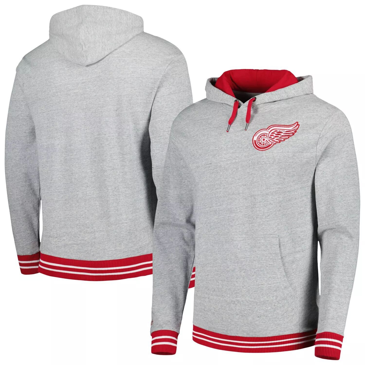 Мужской классический пуловер с капюшоном Mitchell & Ness Heather Grey Detroit Red Wings
Мужской классический пуловер с капюшоном Mitchell & Ness Heather Grey Detroit Red Wings