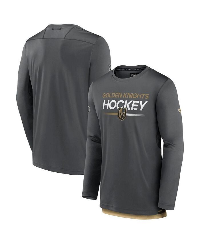 Мужская серая фирменная футболка Vegas Golden Knights Authentic Pro с длинным рукавом Fanatics, серый
Мужская серая фирменная футболка Vegas Golden Knights Authentic Pro с длинным рукавом Fanatics, серый