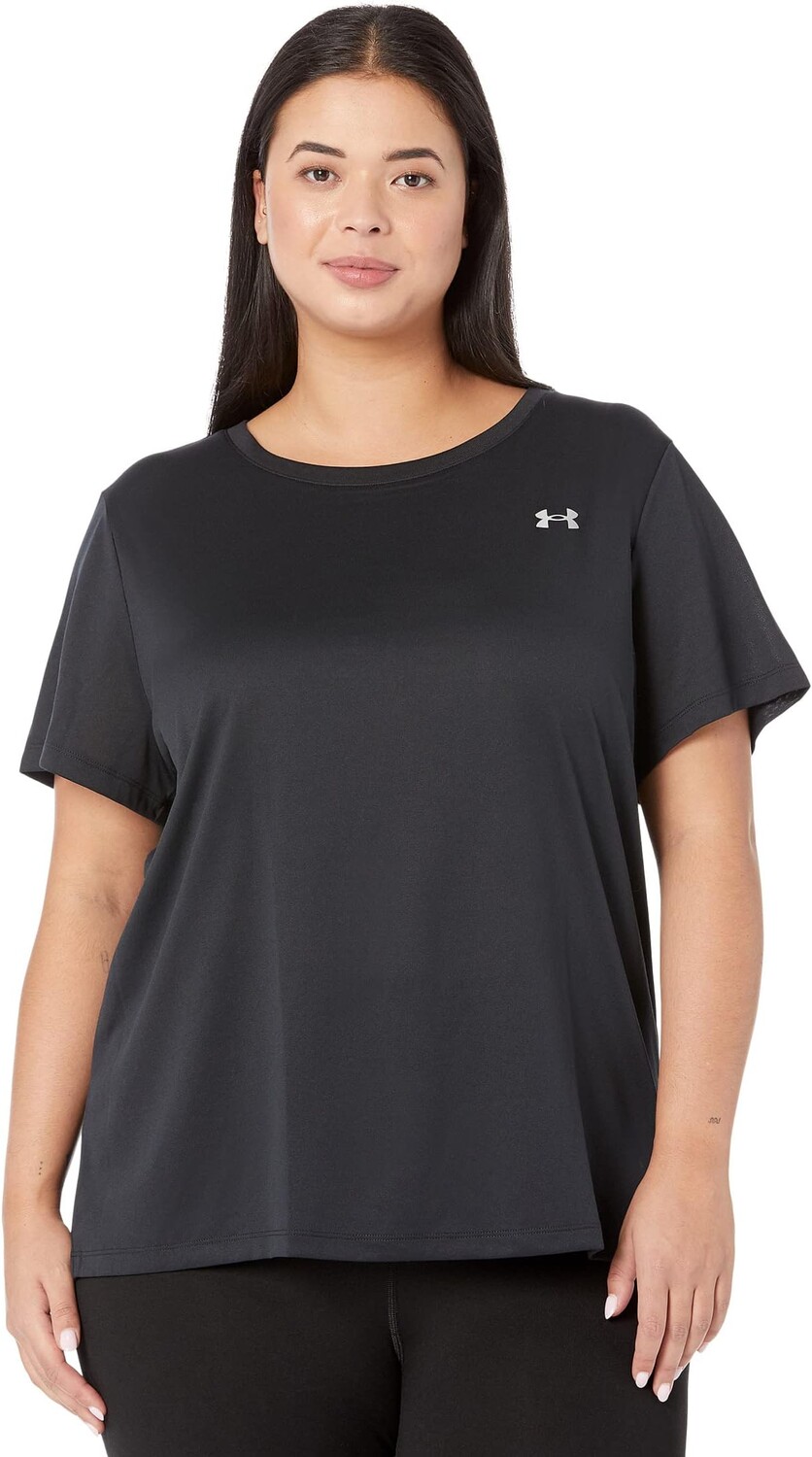 Плюс размер Техническая однотонная футболка с короткими рукавами Under Armour, цвет Black/Metallic Silver
Плюс размер Техническая однотонная футболка с короткими рукавами Under Armour, цвет Black/Metallic Silver
