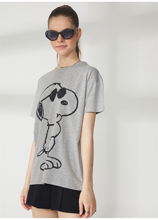Серая меланжевая женская футболка оверсайз с принтом Snoopy Never Say Never, Серый
Серая меланжевая женская футболка оверсайз с принтом Snoopy Never Say Never, Серый