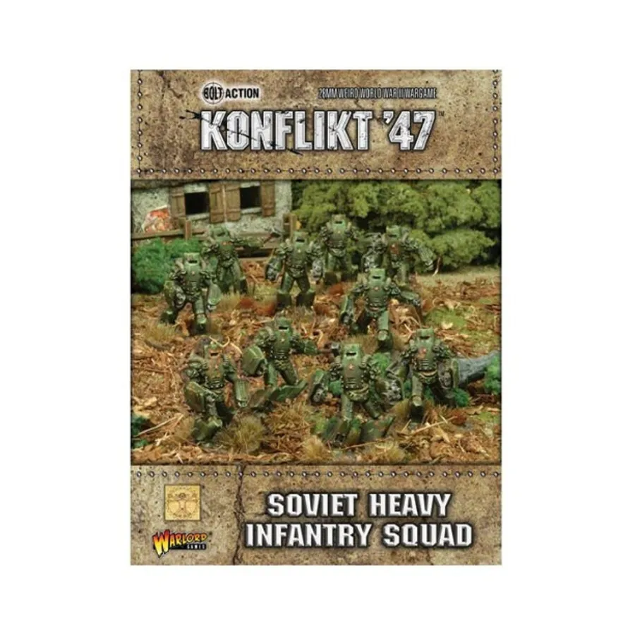 Советский отряд тяжелой пехоты, Konflikt '47 - Soviet Army (28mm) (Warlord Games)
Советский отряд тяжелой пехоты, Konflikt '47 - Soviet Army (28mm) (Warlord Games)