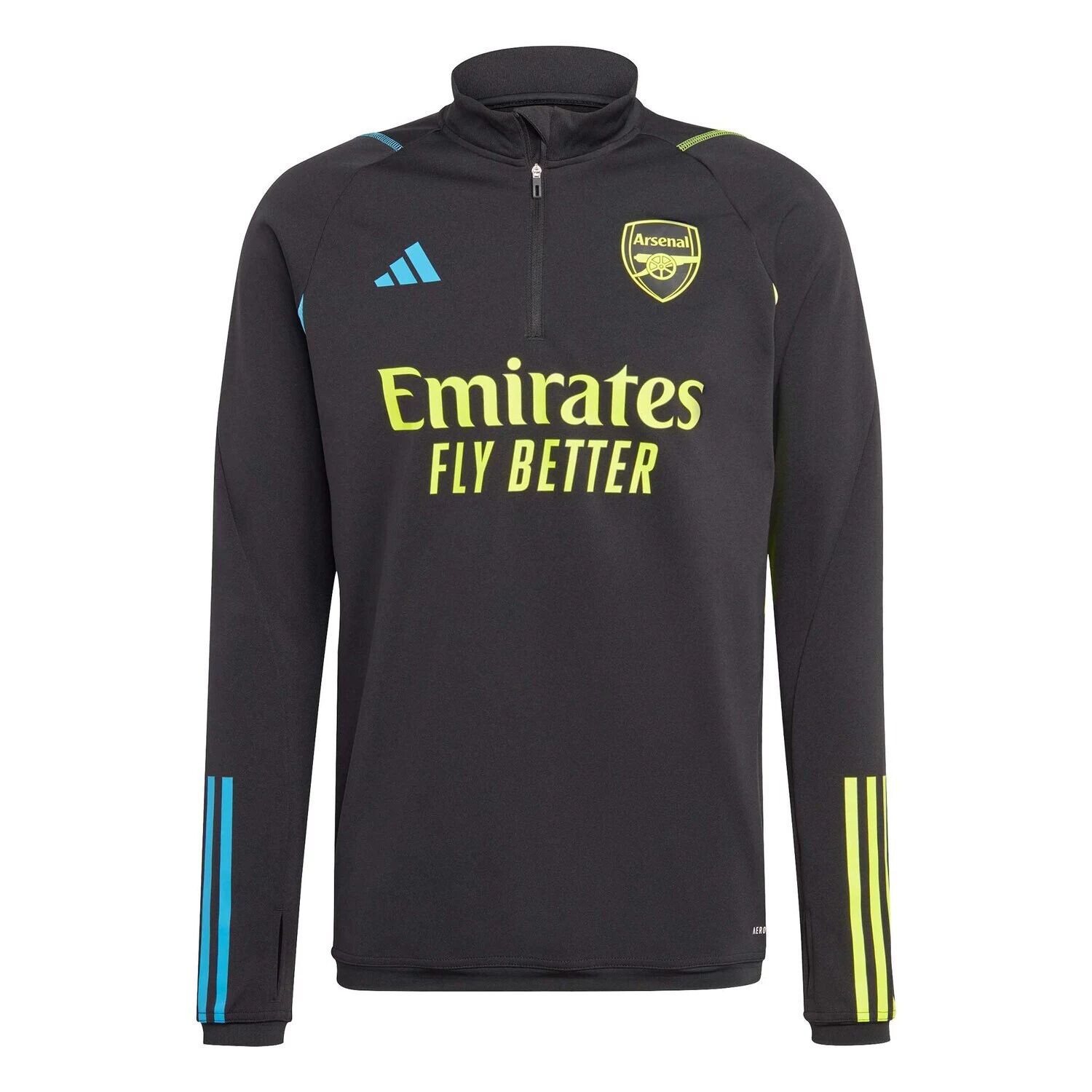 Мужская черная футболка Arsenal 2023/24 для тренировок AEROREADY с молнией четверть adidas, Черный
Мужская черная футболка Arsenal 2023/24 для тренировок AEROREADY с молнией четверть adidas, Черный