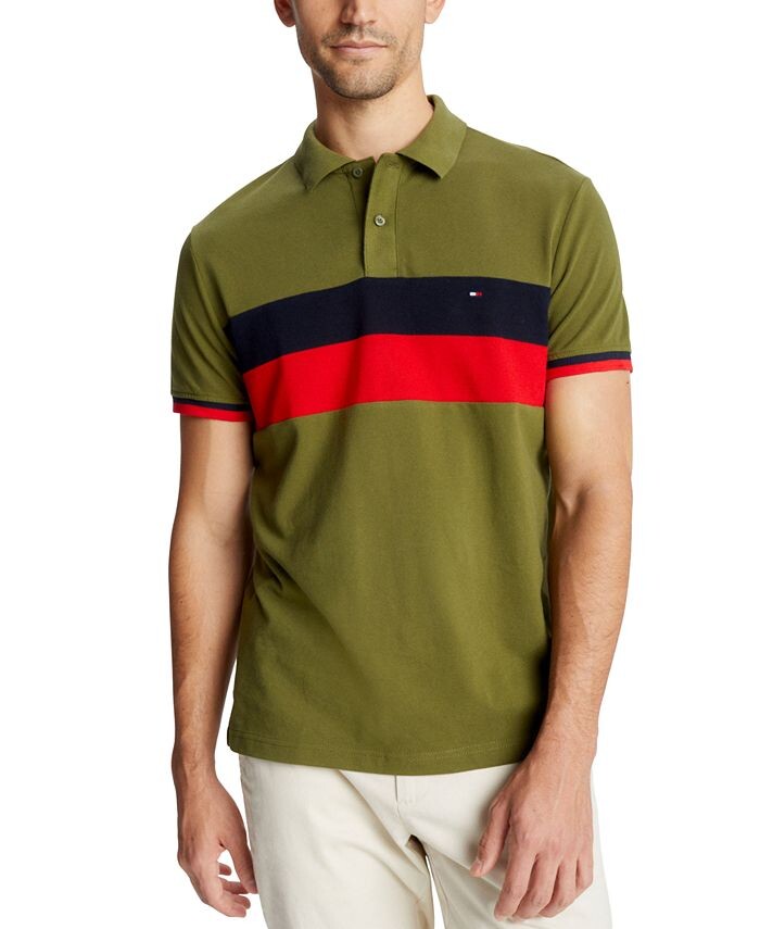 Мужская рубашка поло с короткими рукавами и цветными блоками Micro Bubble Tommy Hilfiger, зеленый
Мужская рубашка поло с короткими рукавами и цветными блоками Micro Bubble Tommy Hilfiger, зеленый