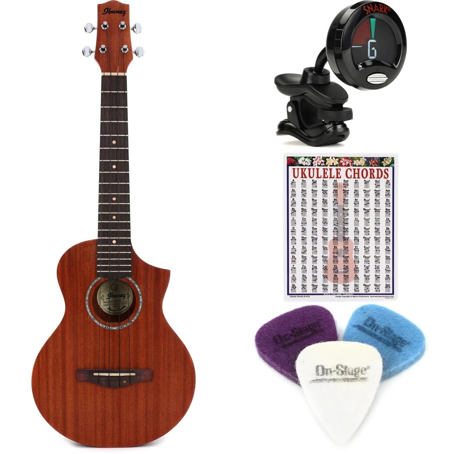 Новая тенор-укулеле Ibanez UEWT5 с набором Cutaway Essentials — натуральный цвет
Новая тенор-укулеле Ibanez UEWT5 с набором Cutaway Essentials — натуральный цвет