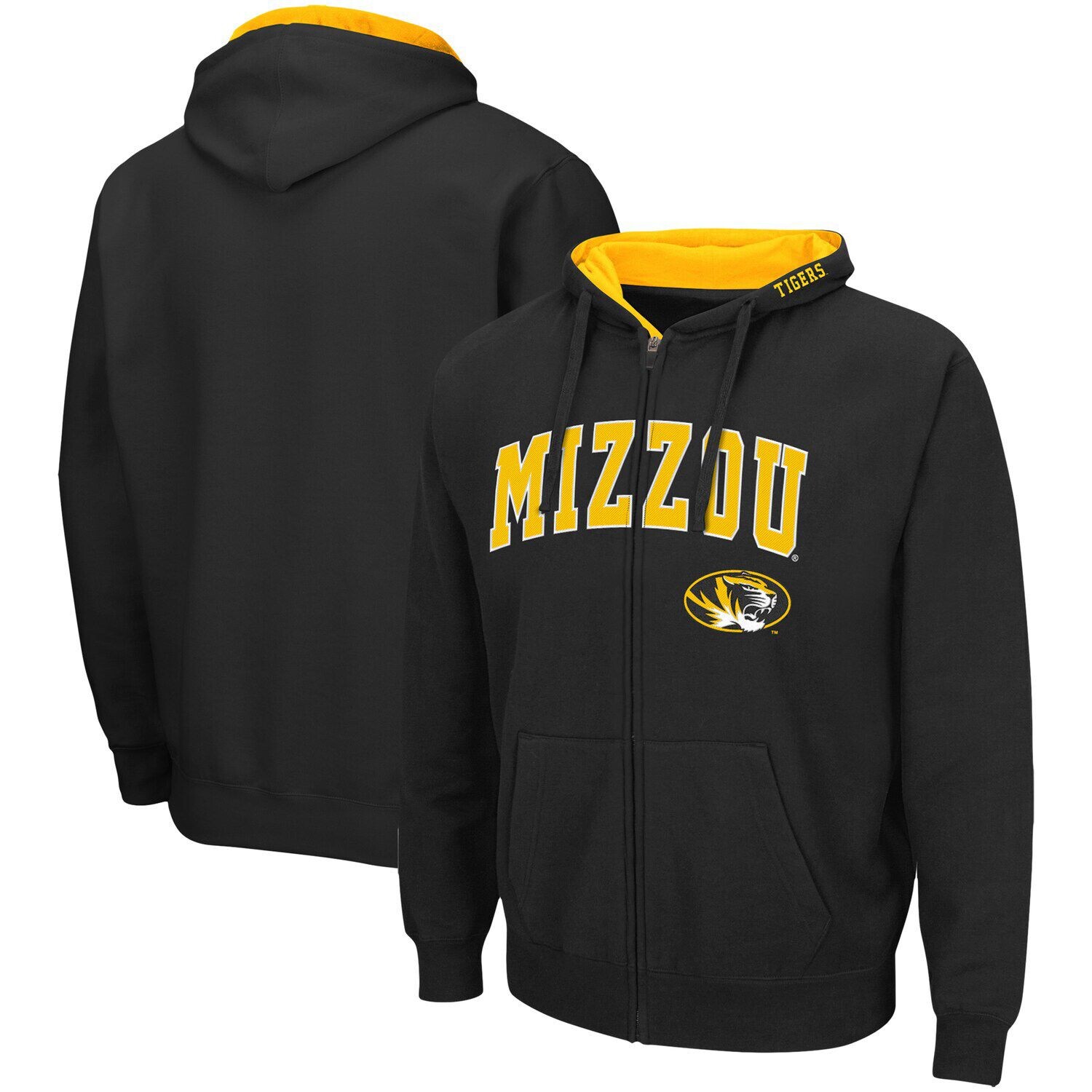 Мужская черная толстовка с молнией во всю длину Missouri Tigers Arch & Logo 3.0 Colosseum, Черный
Мужская черная толстовка с молнией во всю длину Missouri Tigers Arch & Logo 3.0 Colosseum, Черный