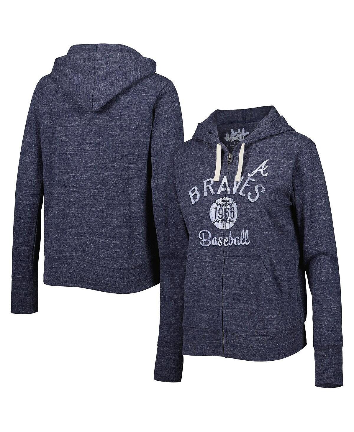 Женская легкая толстовка с молнией во всю длину темно-синего цвета Atlanta Braves Training Camp Tri-Blend Touch, темно-синий
Женская легкая толстовка с молнией во всю длину темно-синего цвета Atlanta Braves Training Camp Tri-Blend Touch, темно-синий