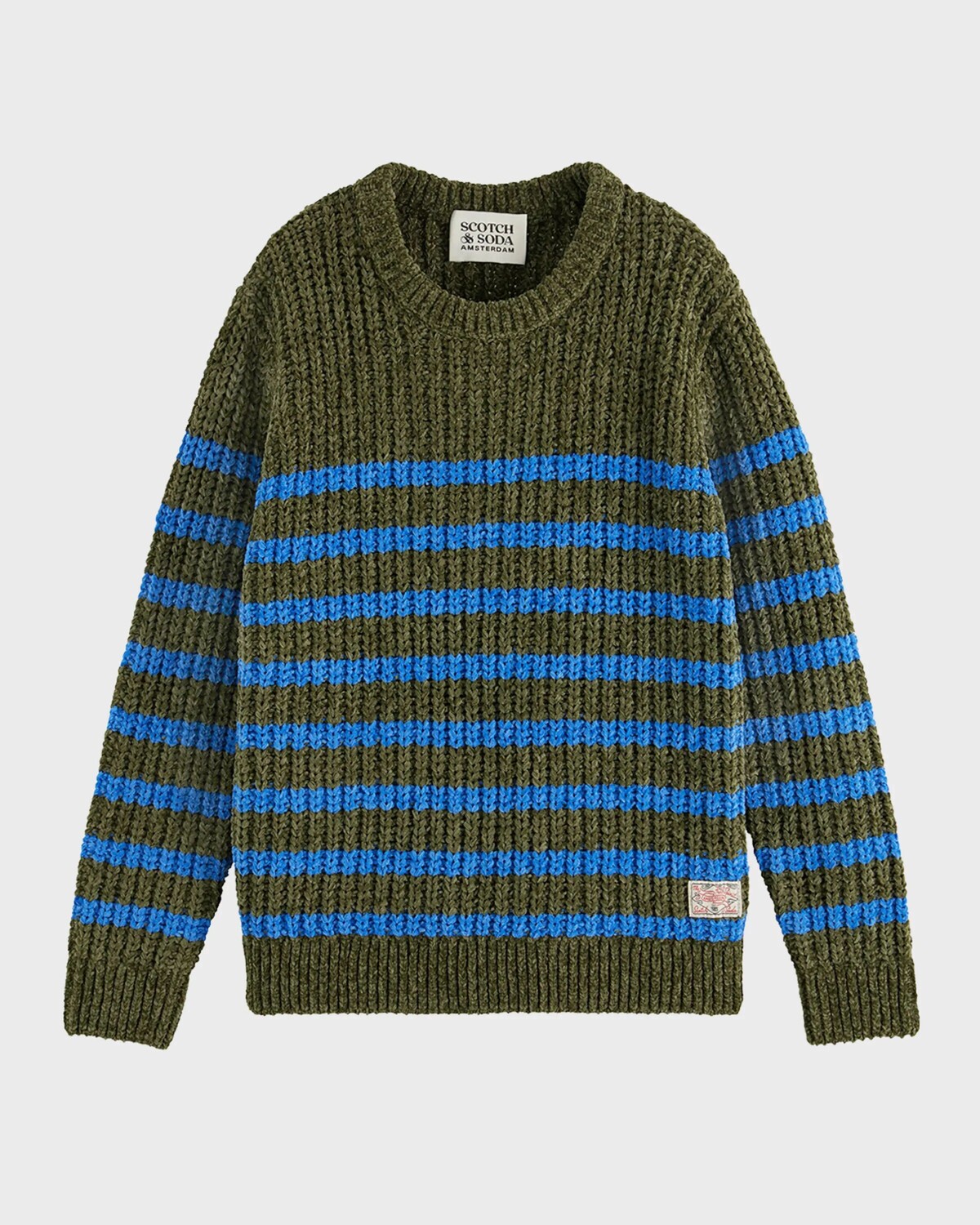 Полосатый свитер из синели для мальчика, размер 4–12 Scotch & Soda, цвет Military
Полосатый свитер из синели для мальчика, размер 4–12 Scotch & Soda, цвет Military