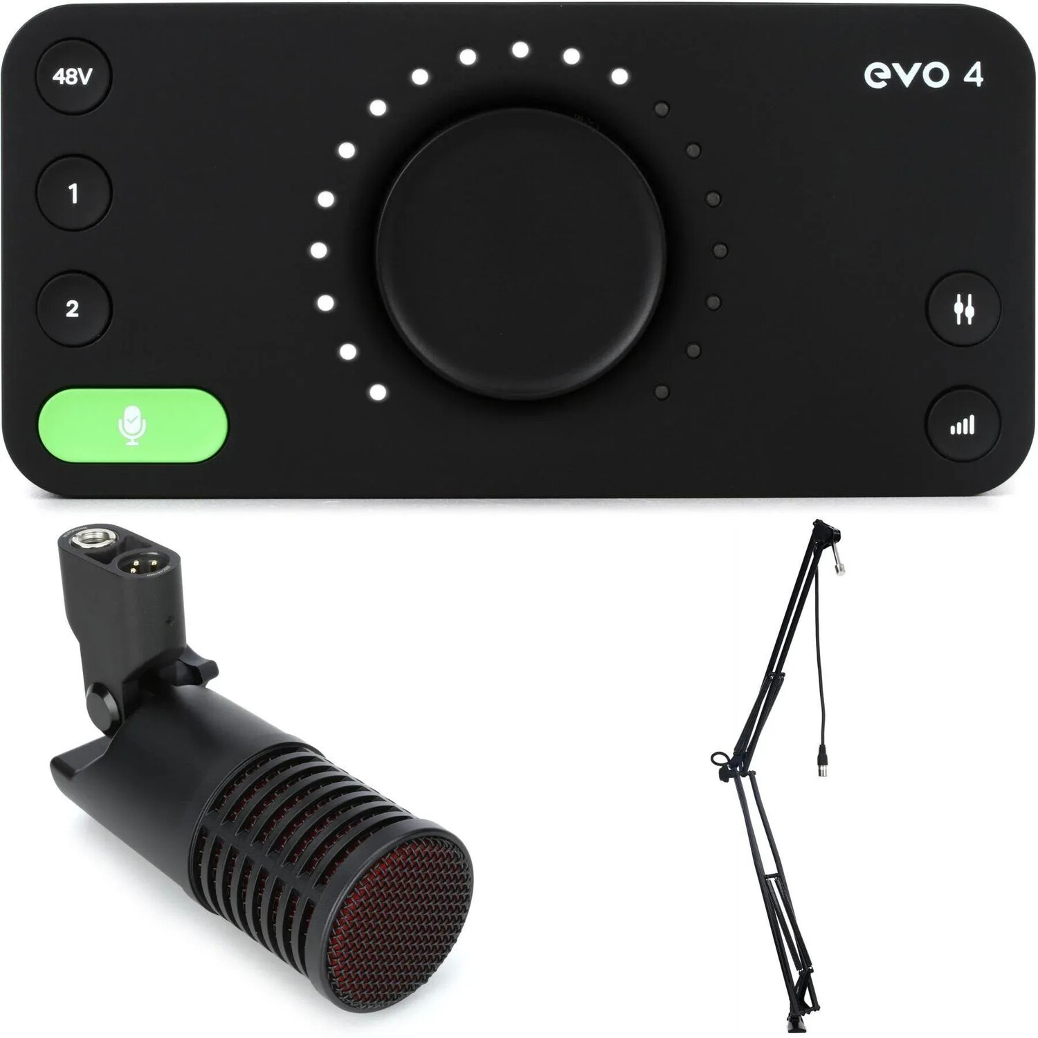 Комплект динамических микрофонов sE Electronics DynaCaster и подкастов Audient EVO4
Комплект динамических микрофонов sE Electronics DynaCaster и подкастов Audient EVO4