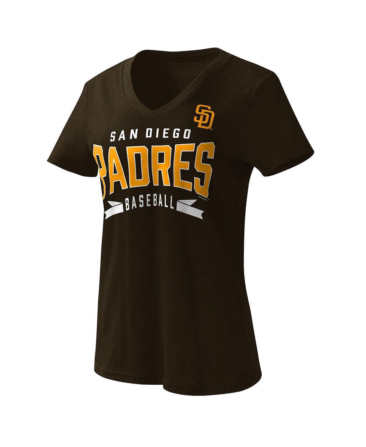 Женская коричневая футболка с v-образным вырезом San Diego Padres Dream Team G-III 4Her by Carl Banks, коричневый
Женская коричневая футболка с v-образным вырезом San Diego Padres Dream Team G-III 4Her by Carl Banks, коричневый