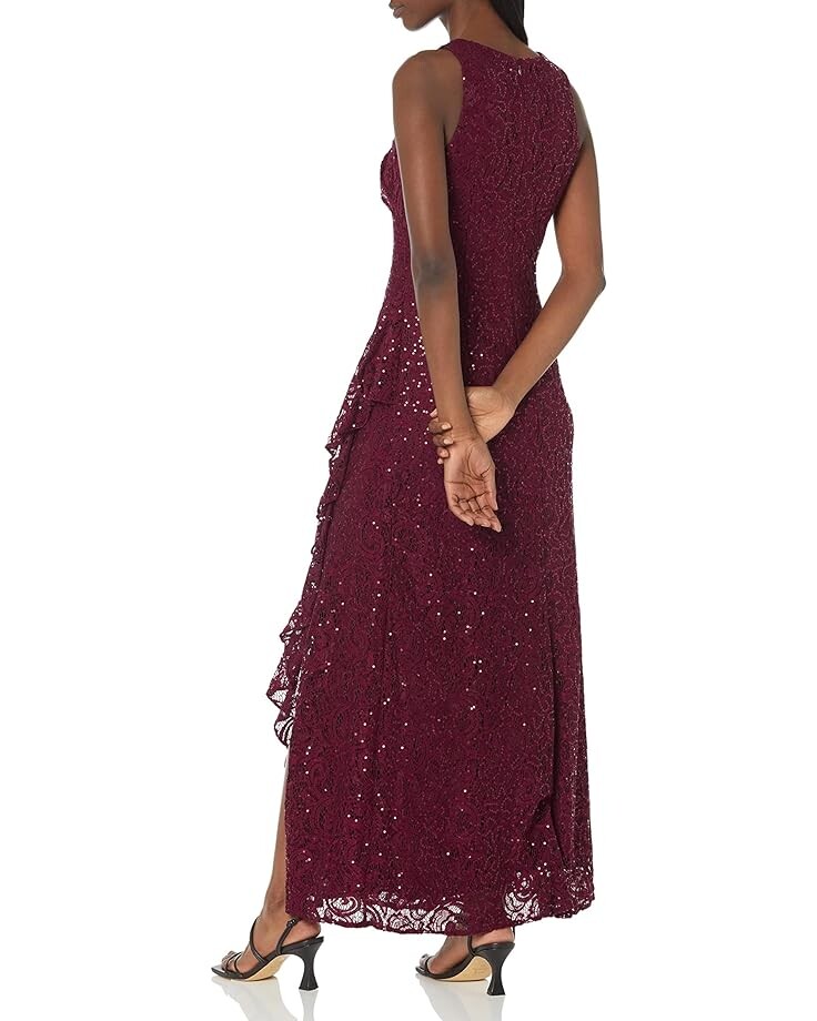 Платье Alex Evenings Long Sleeveless Dress with Cascade Ruffle Detail and Front Slit, цвет Wine
Платье Alex Evenings Long Sleeveless Dress with Cascade Ruffle Detail and Front Slit, цвет Wine