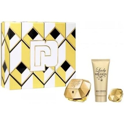 Paco Lady Million Set Парфюмированная вода-спрей 80 мл Лосьон для тела 100 мл Mini Paco Rabanne
Paco Lady Million Set Парфюмированная вода-спрей 80 мл Лосьон для тела 100 мл Mini Paco Rabanne