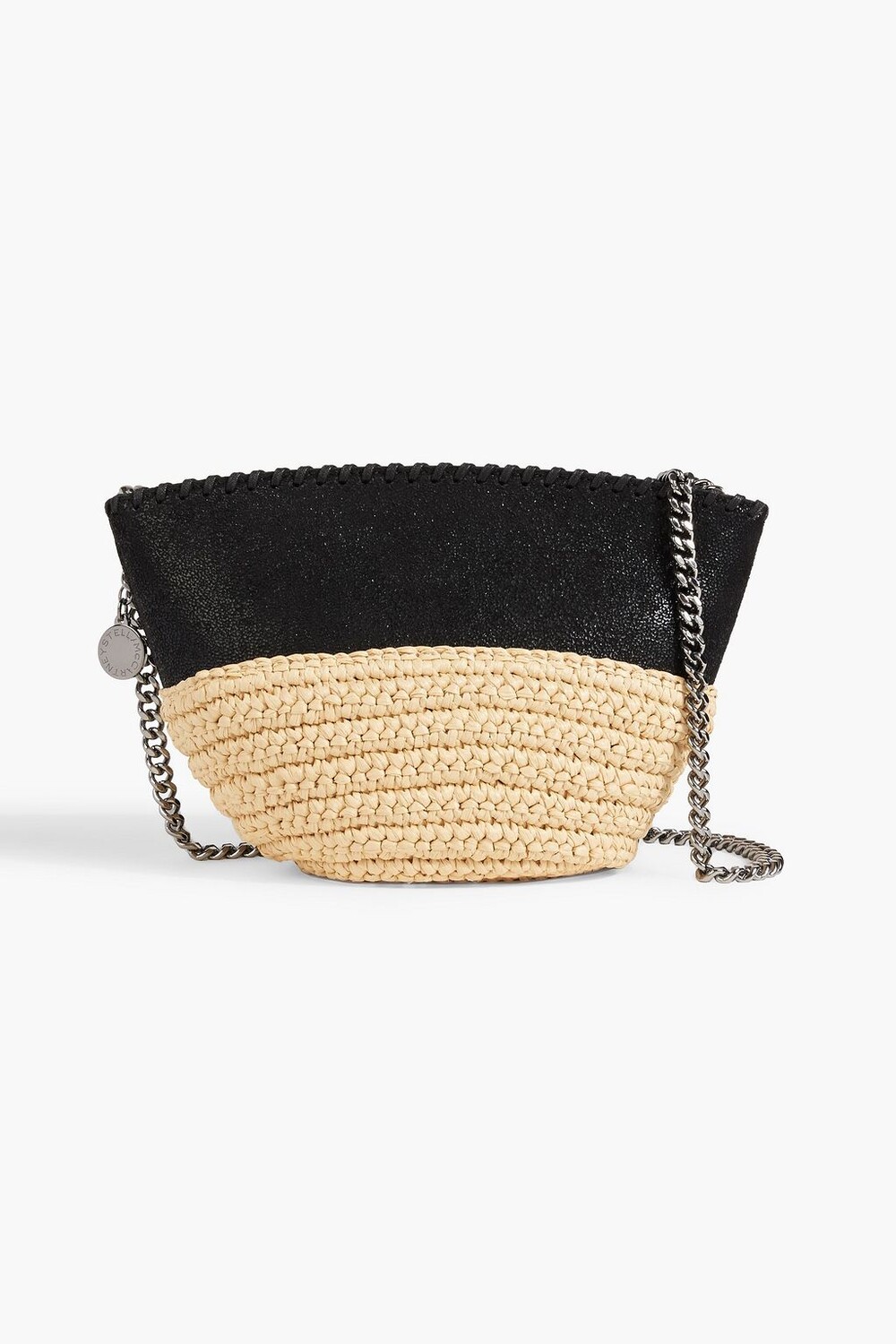 Миниатюрная сумка на плечо Falabella из искусственной матовой кожи и искусственной рафии STELLA MCCARTNEY, черный
Миниатюрная сумка на плечо Falabella из искусственной матовой кожи и искусственной рафии STELLA MCCARTNEY, черный