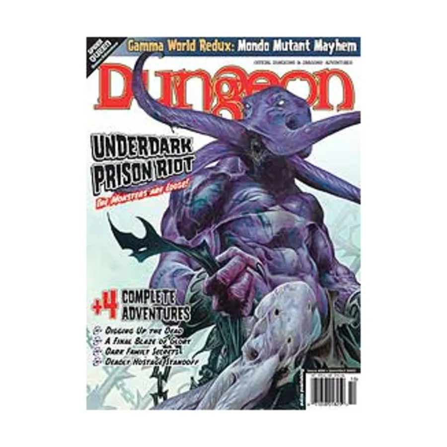Журнал #94 "Underdark Prison Riot, Gamma World Redux, Monster Tokens Set #7", Dungeon Magazine #051 - #100
Журнал #94 "Underdark Prison Riot, Gamma World Redux, Monster Tokens Set #7", Dungeon Magazine #051 - #100