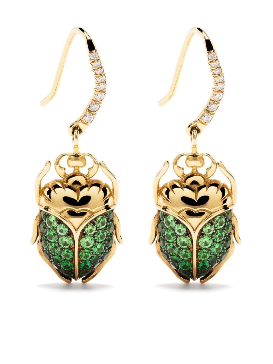 Серьги Scarab из желтого золота с цаворитом и бриллиантами Aurelie Bidermann, золотой
Серьги Scarab из желтого золота с цаворитом и бриллиантами Aurelie Bidermann, золотой