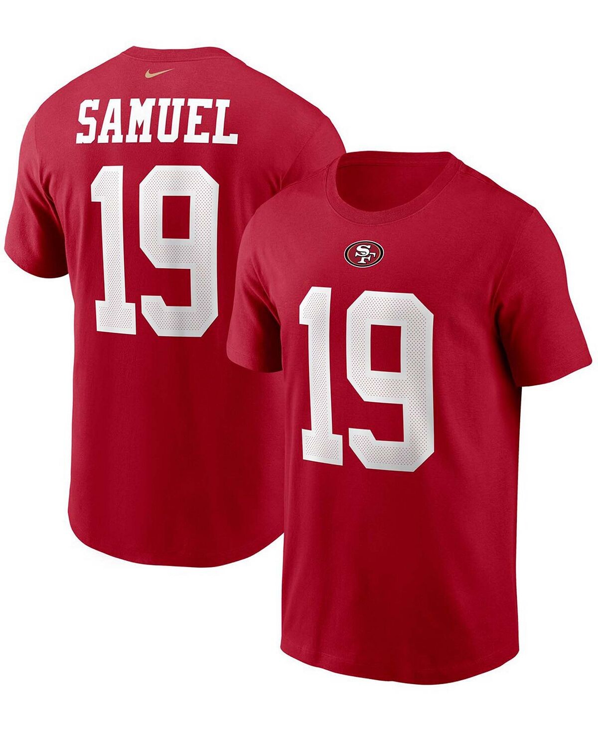 Мужская футболка Deebo Samuel Scarlet San Francisco 49ers с именем и номером игрока Nike
Мужская футболка Deebo Samuel Scarlet San Francisco 49ers с именем и номером игрока Nike