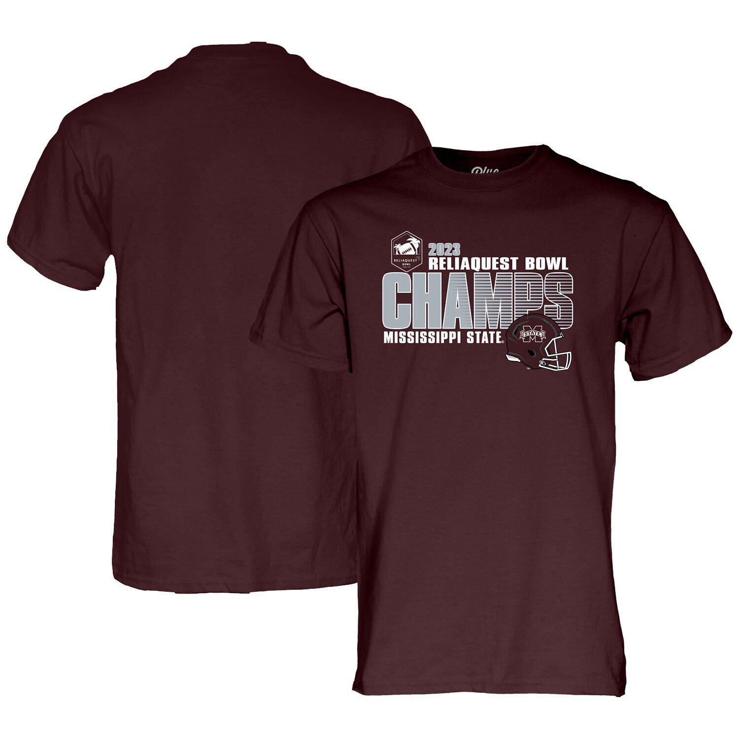 Мужская синяя футболка 84 Maroon Mississippi State Bulldogs 2023 ReliaQuest Bowl Champions, Синий
Мужская синяя футболка 84 Maroon Mississippi State Bulldogs 2023 ReliaQuest Bowl Champions, Синий
